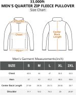 33,000ft Men's Fleece Pullover Warm Half Zip Microfleece Jacket Lightweight Outdoor Sweatshirt Thermal Top with 2 Pockets for Autumn Winter, Hiking, Work - Image 4