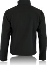 Mens Softshell Thermal Winter Jacket Warm Fleece Lined Outdoor Casual Water Repellant Work Zip Up Collared Pockets High Visibility Windproof Jacket - Image 3