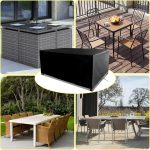 Patio Furniture Covers, 300x250x90 cm, Large Outdoor Furniture Cover Waterproof, 420D Oxford Fabric Garden Furniture Covers Waterproof for Outdoor Patio Table Cover, Rattan Sofa Set Covers - Image 6