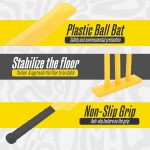 ND Sports Cricket Set - Plastic Stumps, Bat & Ball | Lightweight & Durable |Backyard Cricket Game Set | Indoor & Outdoor Play | Portable & Fun Sports Kit - Image 3