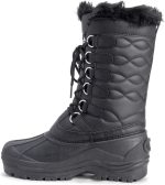 Polar Womens Nylon Waterproof Weather Outdoor Snow Duck Winter Rain Cuff Lace Boot - Image 4