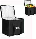 30L Large Cool Bag – Insulated Cooler Bag for Picnic, Camping, Lunch & Food Delivery, Foldable Thermal Bag for Shopping & Travel - Image 9