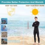 Wetsuit for Men, Mens Wetsuits Full Length Wetsuit, 3mm Neoprene Wet Suit Mens Wetsuit Wet Suits for Diving Snorkeling Swimming Surfing - Image 3