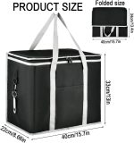 Freezer Cool Bag Foldable, 30L Cooler Bag,Large Thermal Food Delivery Bag,Insulated Picnic Lunch Bag,Cooling Bag for Camping BBQ Shopping Fishing Family Outdoor Activities - Image 3