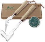 AON 2-Pack Weed Remover Tools & Manual Weeding Tool, Garden Weeder & Dandelion Removal Tools, Ergonomic Root Puller for Effortless Lawn, Patio Weeding, Block Paving & Driveway Cleaning - Image 2