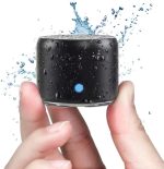 EWA Travel Case Packed, A106 Pro Wireless Mini Bluetooth Speaker with Custom Bass Radiator. IP67 Waterproof, Small But Loud, Portable Speakers for Car, Bike, Outdoors, Shower (Black) - Image 2