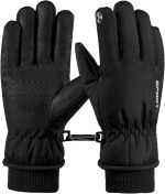 KEYRI Thermal Gloves -20℉ Coldproof Touchscreen Ski Gloves Waterproof Snow Gloves for Walking Snowboarding Hiking Outdoor Insulated Gloves for Cycling Running Climbing Hiking Outdoor Sports - Image 2