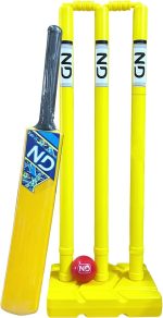 ND Sports Cricket Set - Plastic Stumps, Bat & Ball | Lightweight & Durable |Backyard Cricket Game Set | Indoor & Outdoor Play | Portable & Fun Sports Kit - Image 2