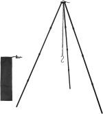 Tripod For Cooking Over Fire,Campfire Cooking Accessories | Outdoor Camp Tripod With Adjustable Chain, Aluminum Alloy, Lightweight, Foldable Survival Gear - Image 2
